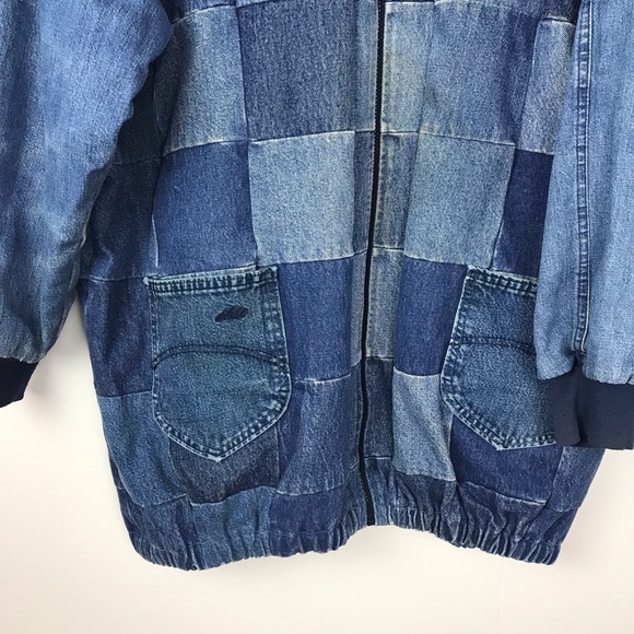 Patchwork Denim Jacket Handmade - Picture 3 of 6